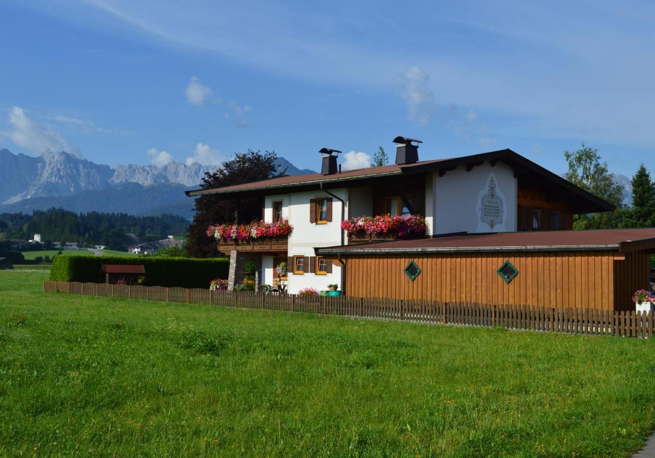 Gaestehaus Schwaiger - Wiesenweg Kössen Buitenkant foto